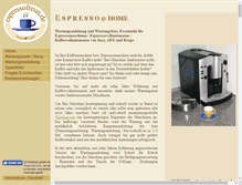 Tablet Screenshot of kaffeevollautomat.espressofreun.de
